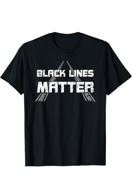 Black Lines Matter Car Burnout