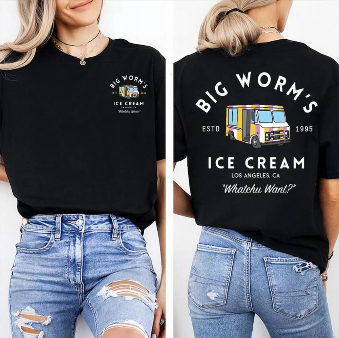 Big worms ice cream Tee